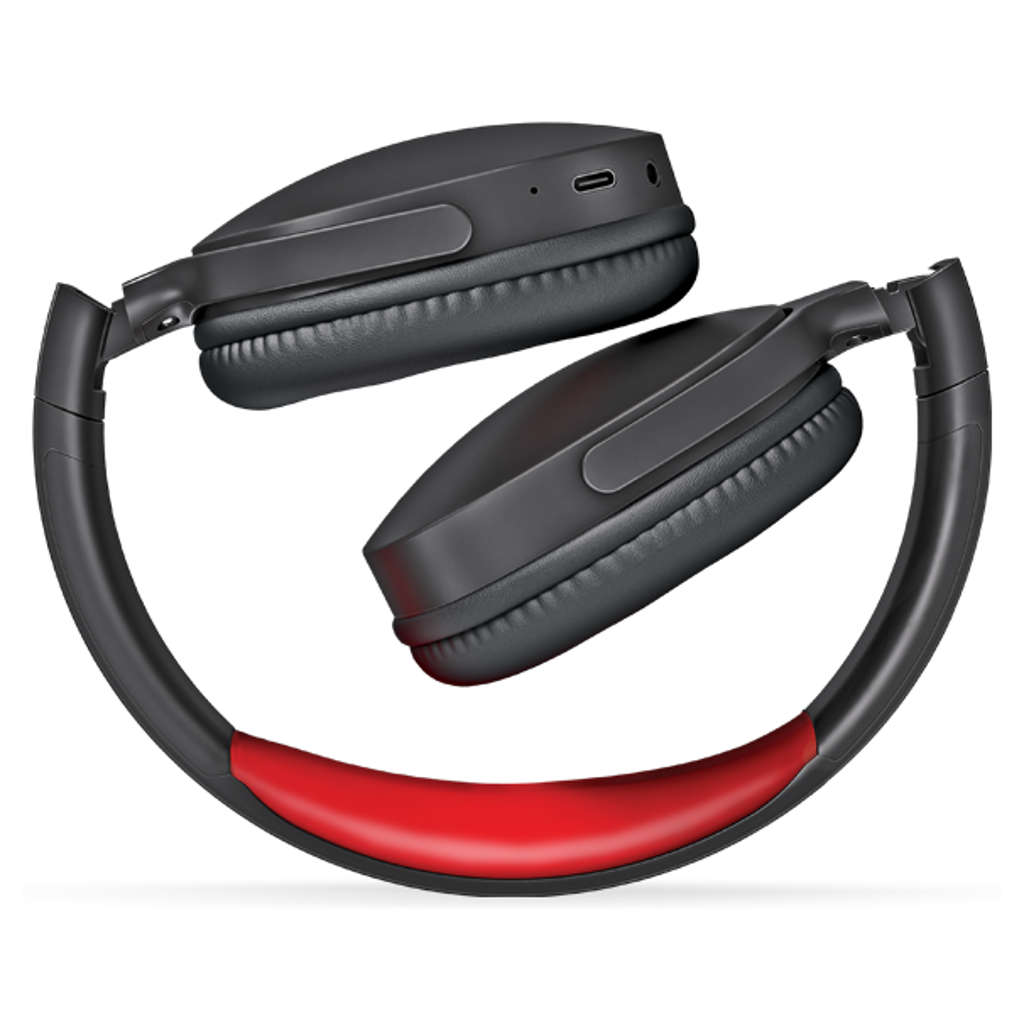 Fingers Rock-n-Roll H6 Wireless Headphones Soft Black + Rich Red