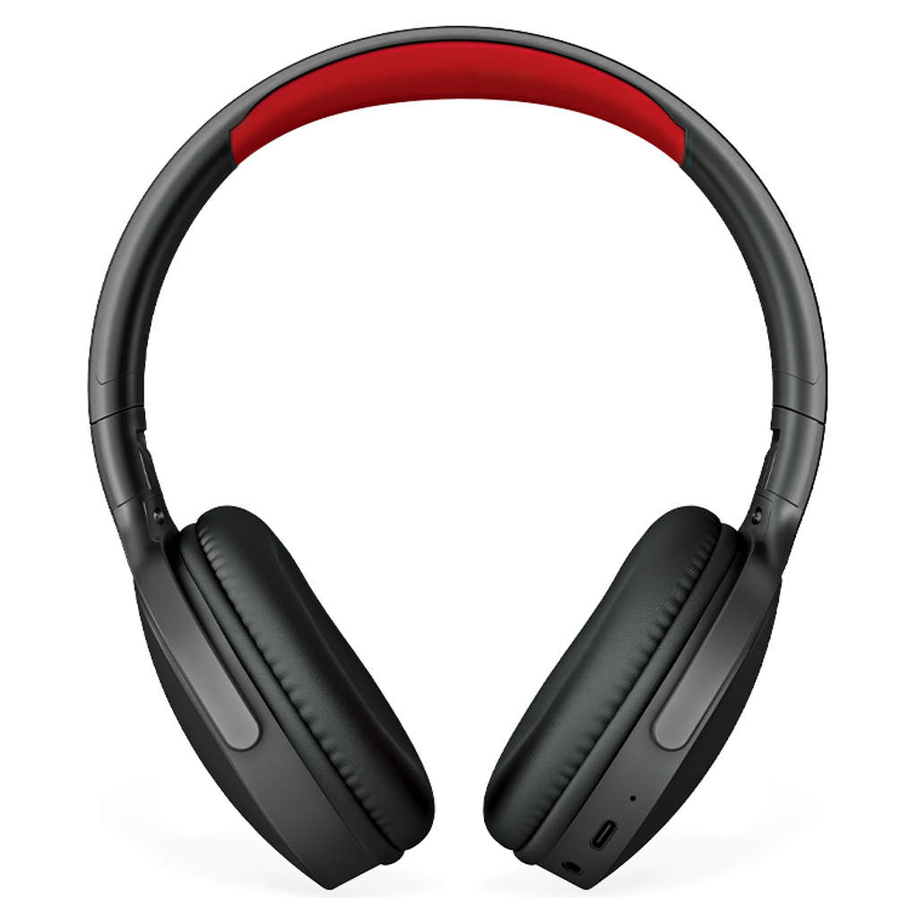 Fingers Rock-n-Roll H6 Wireless Headphones Soft Black + Rich Red