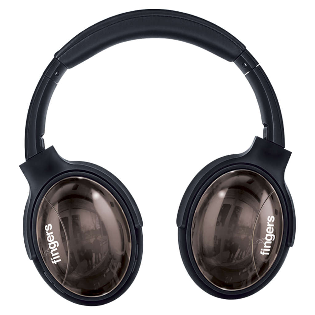 Fingers Alloy H3 Wireless Headphones Rich Black + Gun Metal 