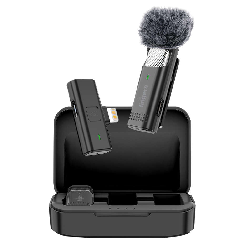 Fingers Duo-PhoneMic-Lightning Lavalier Wireless Mic 