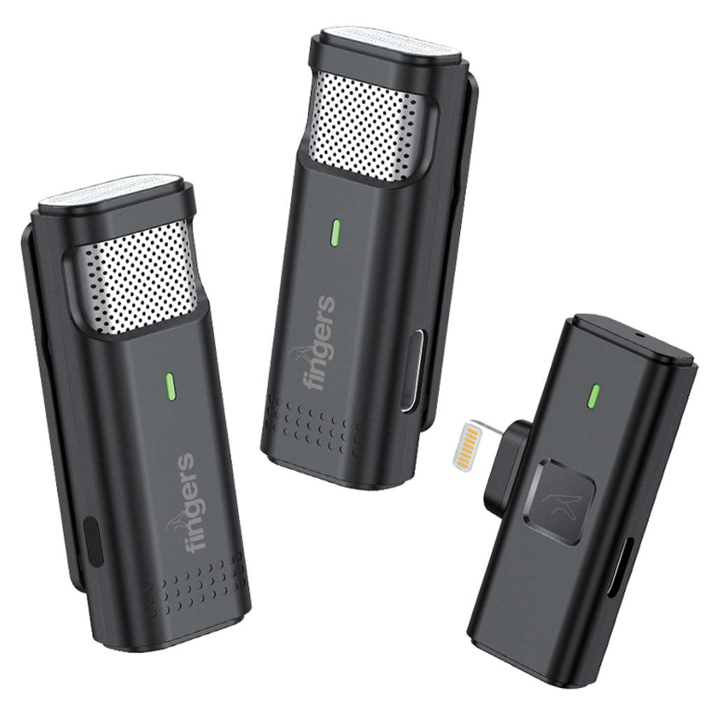 Fingers Duo-PhoneMic-Lightning Lavalier Wireless Mic
