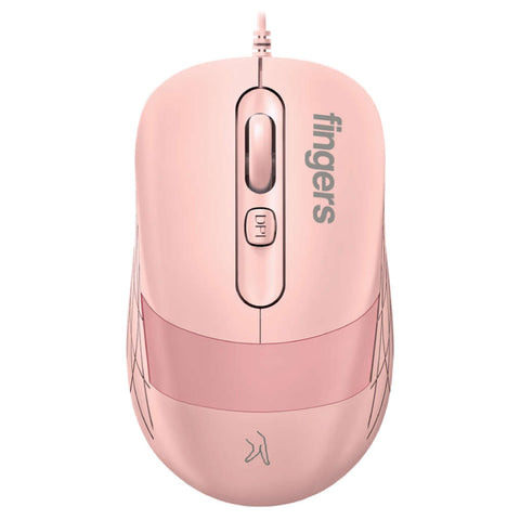 Fingers SuperHit Wired Mouse Blush Pink 