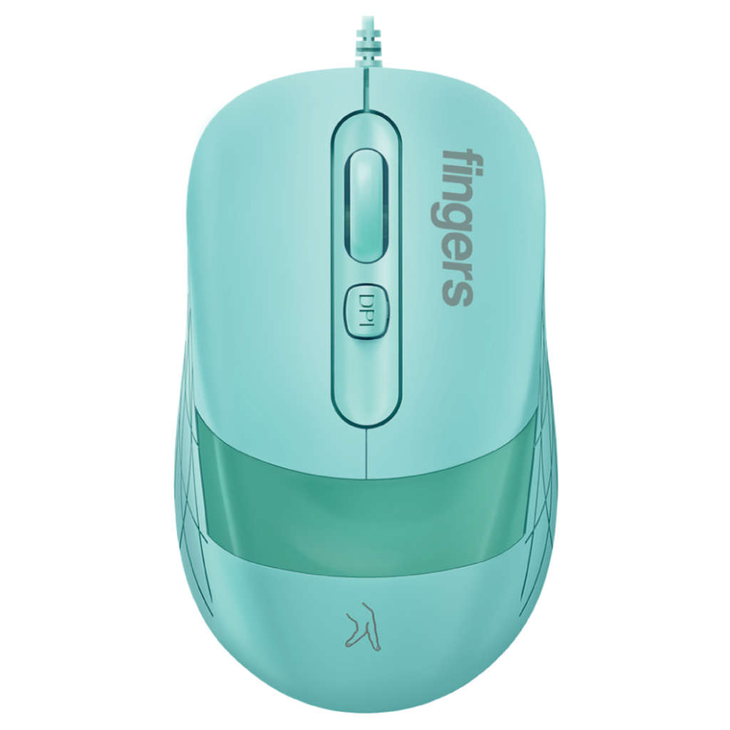Fingers SuperHit Wired Mouse Sea Blue