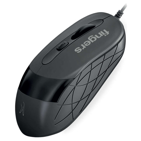 Fingers SuperHit Wired Mouse Graphite Grey 