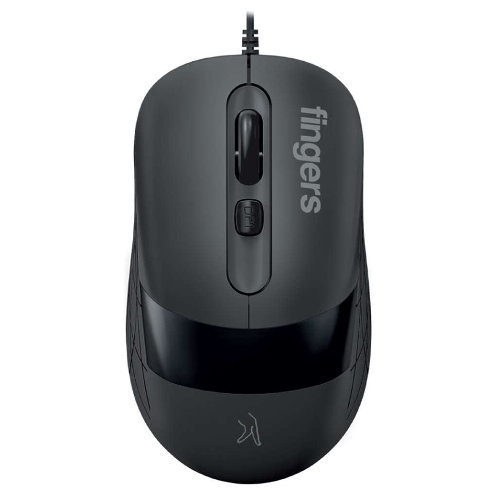 Fingers SuperHit Wired Mouse Graphite Grey