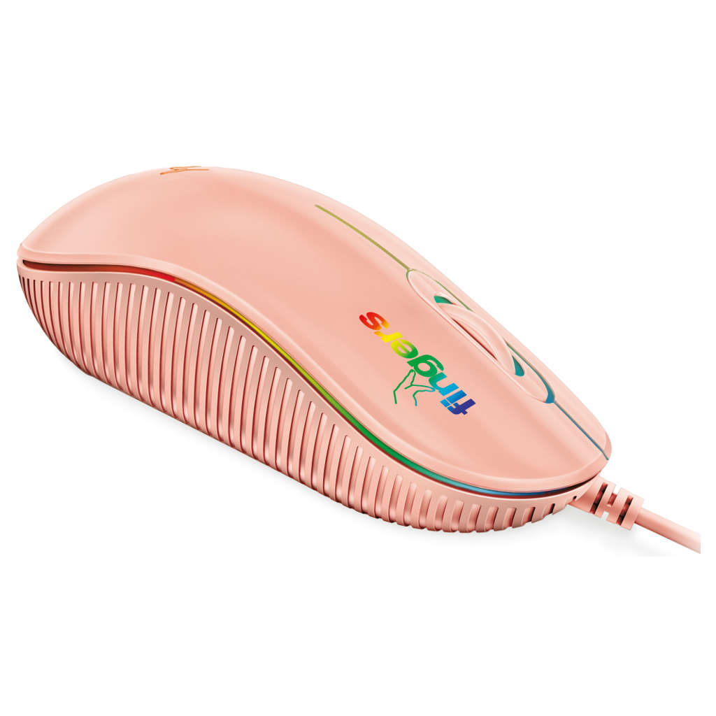 Fingers RGB-Debonair Wired Mouse Blush Pink 