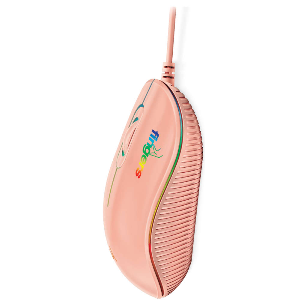 Fingers RGB-Debonair Wired Mouse Blush Pink