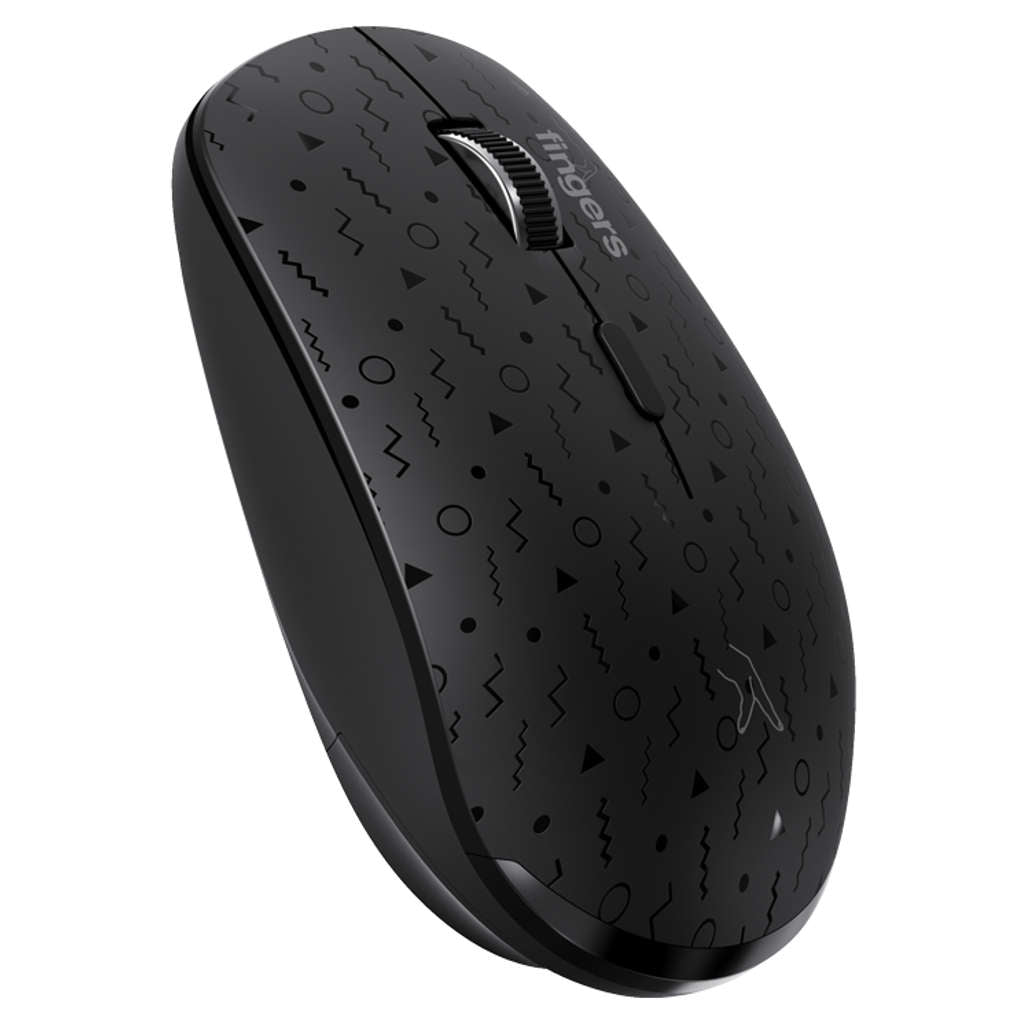 Fingers TrendyGrip Wireless Mouse Matte Black
