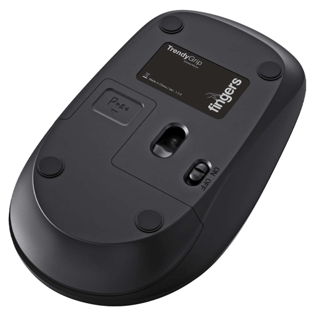 Fingers TrendyGrip Wireless Mouse Matte Black