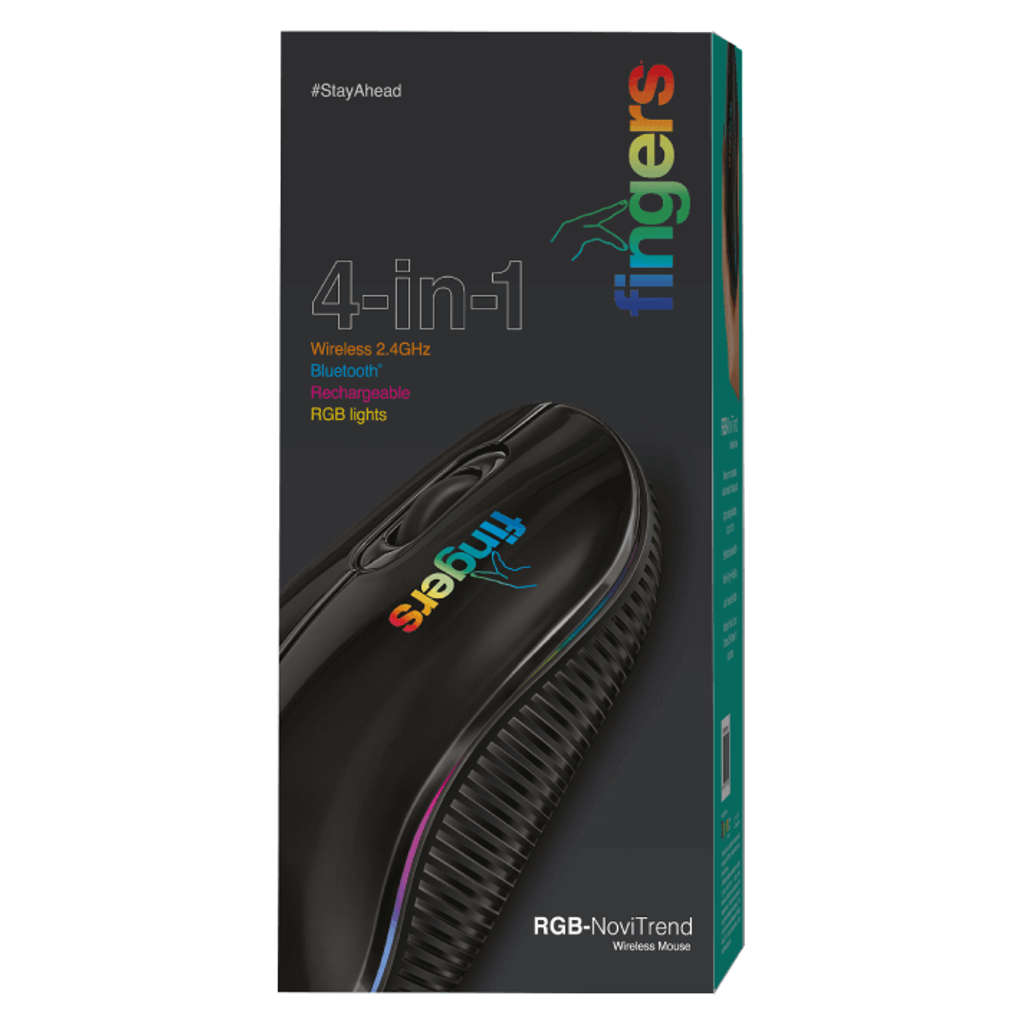 Fingers RGB-NoviTrend 4 In 1 Wireless Mouse