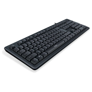 Fingers AiryClicks Wired Keyboard Rich Black 