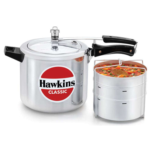 Hawkins Classic Pressure Cooker With Aluminium Separator 6.5 Litre CL 66 