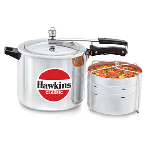 Hawkins Classic Pressure Cooker With Aluminium Separator 10 Litre CL 11 