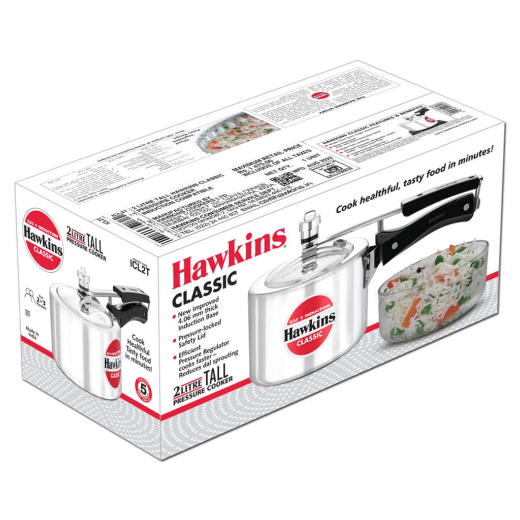 Hawkins Classic Tall Pressure Cooker 2 Litre ICL 2T