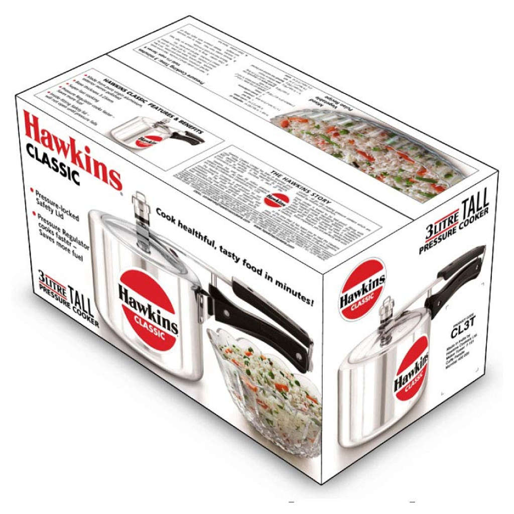 Hawkins Classic Tall Pressure Cooker 3 Litre CL 3T