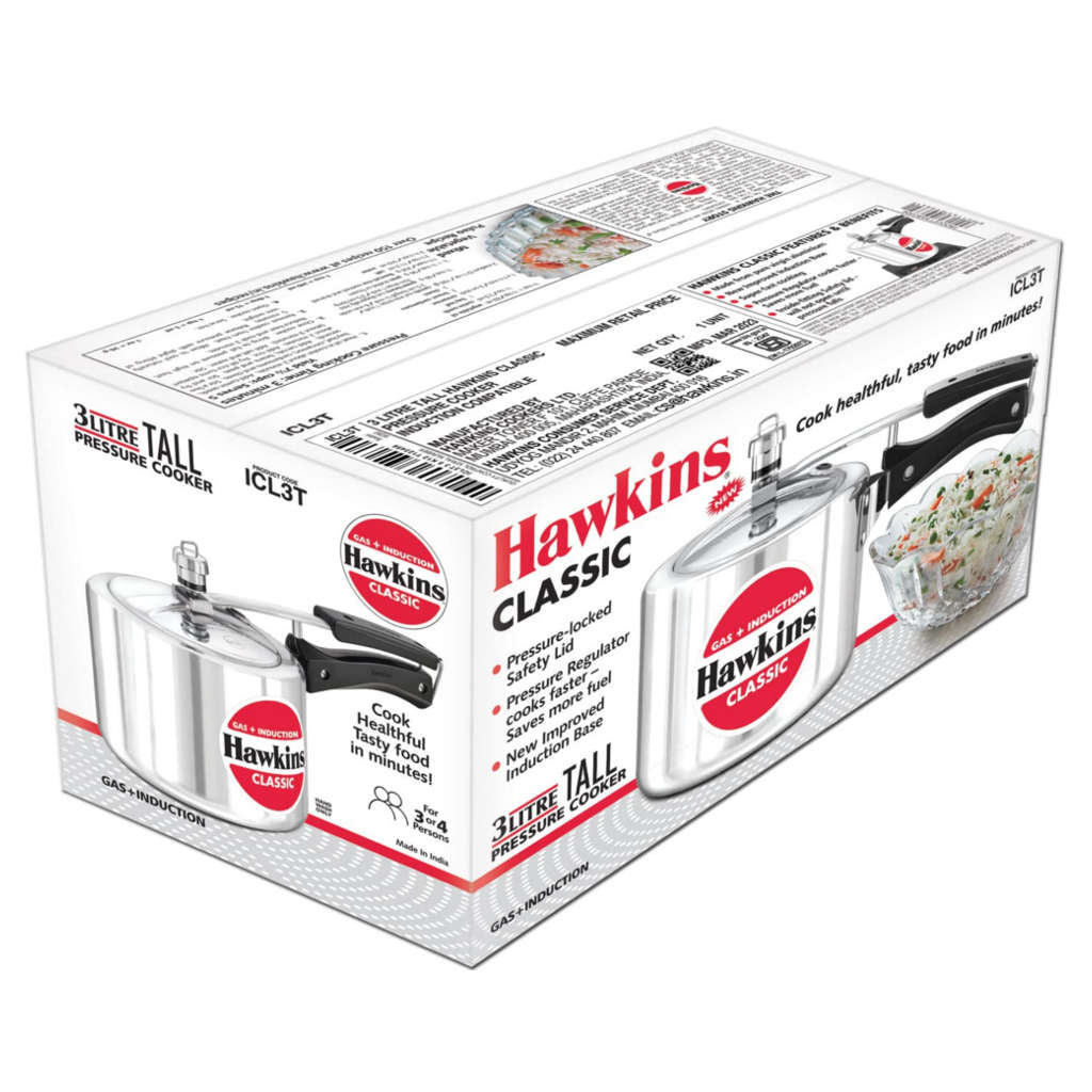 Hawkins Classic Tall Pressure Cooker 3 Litre ICL 3T