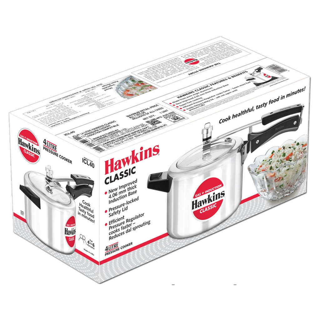 Hawkins Classic Tall Pressure Cooker 4 Litre ICL 40