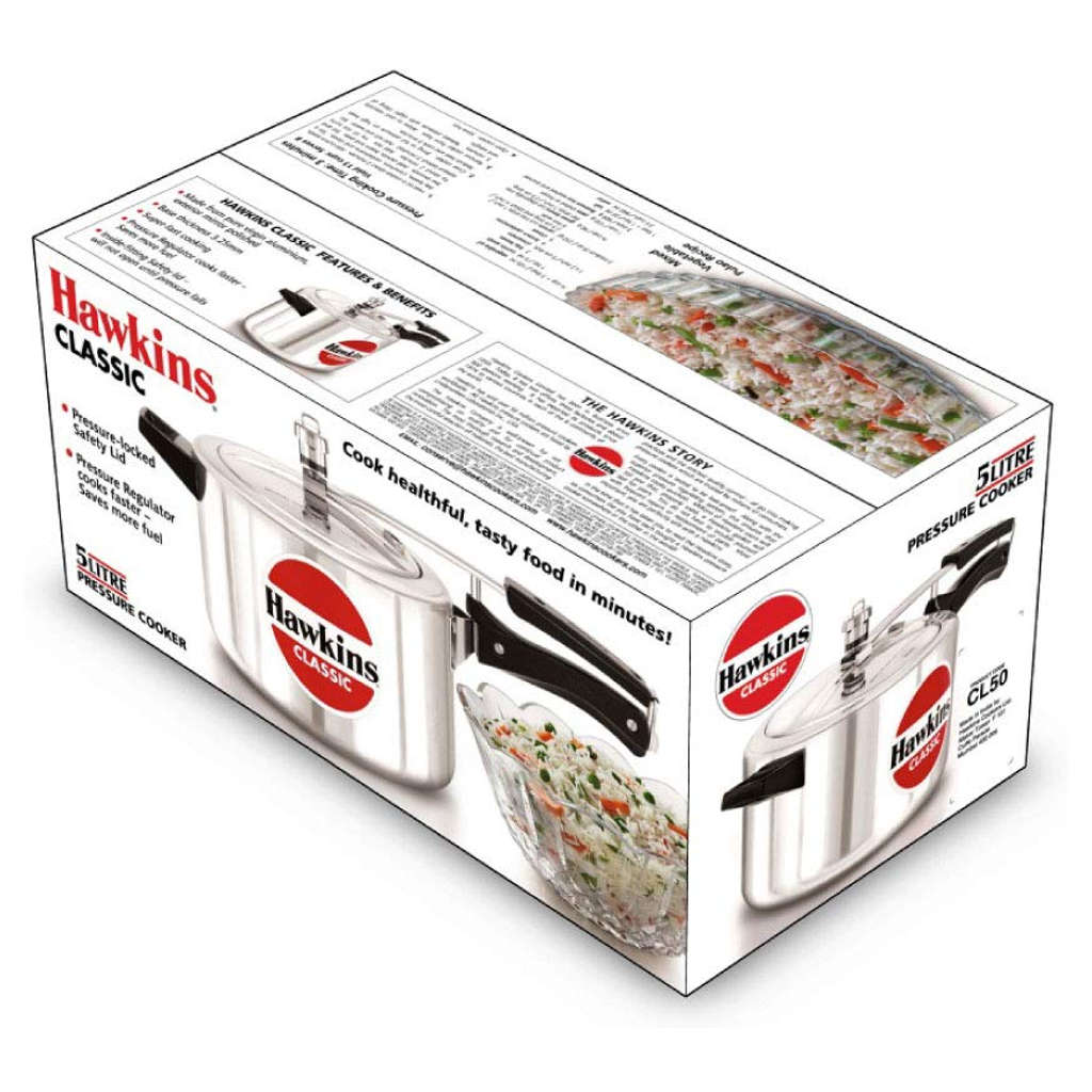 Hawkins Classic Pressure Cooker 5 Litre CL 50