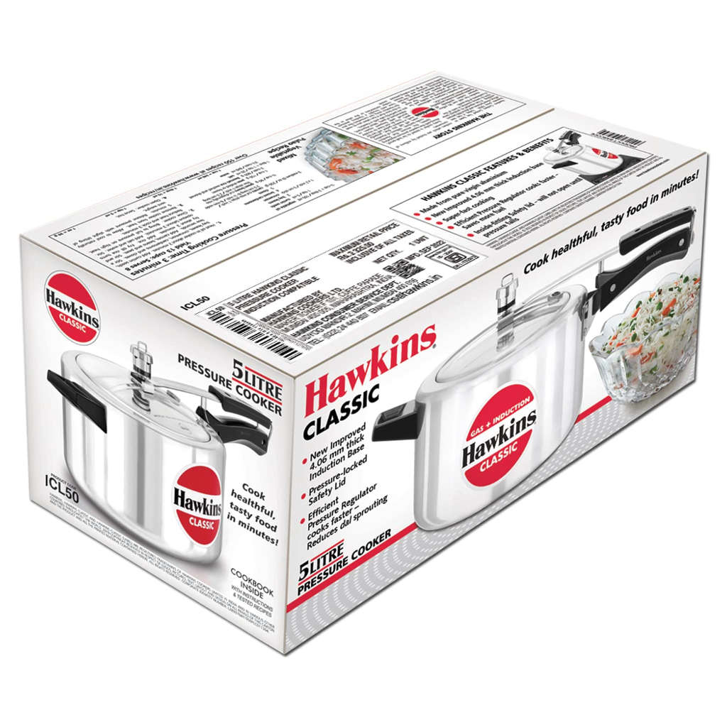 Hawkins Classic Pressure Cooker 5 Litre ICL 50