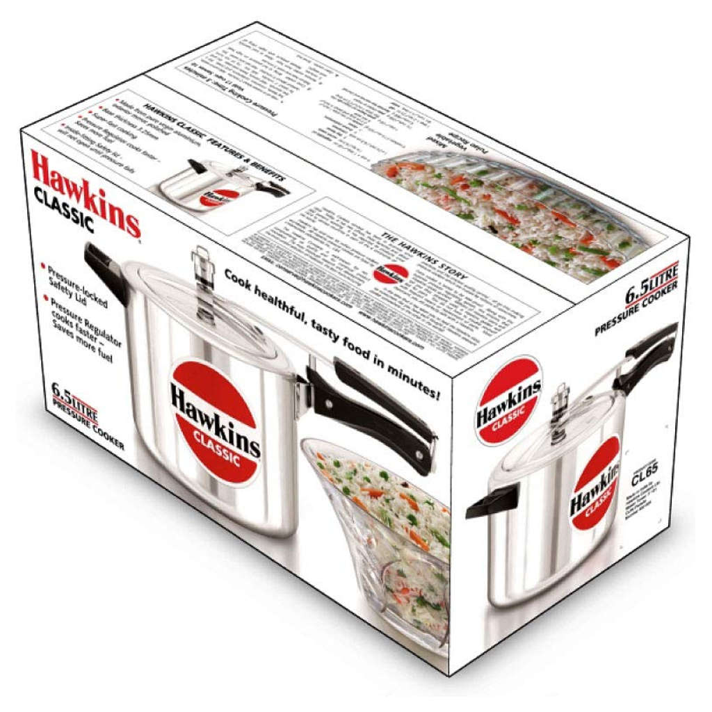 Hawkins Classic Pressure Cooker 6.5 Litre CL 65
