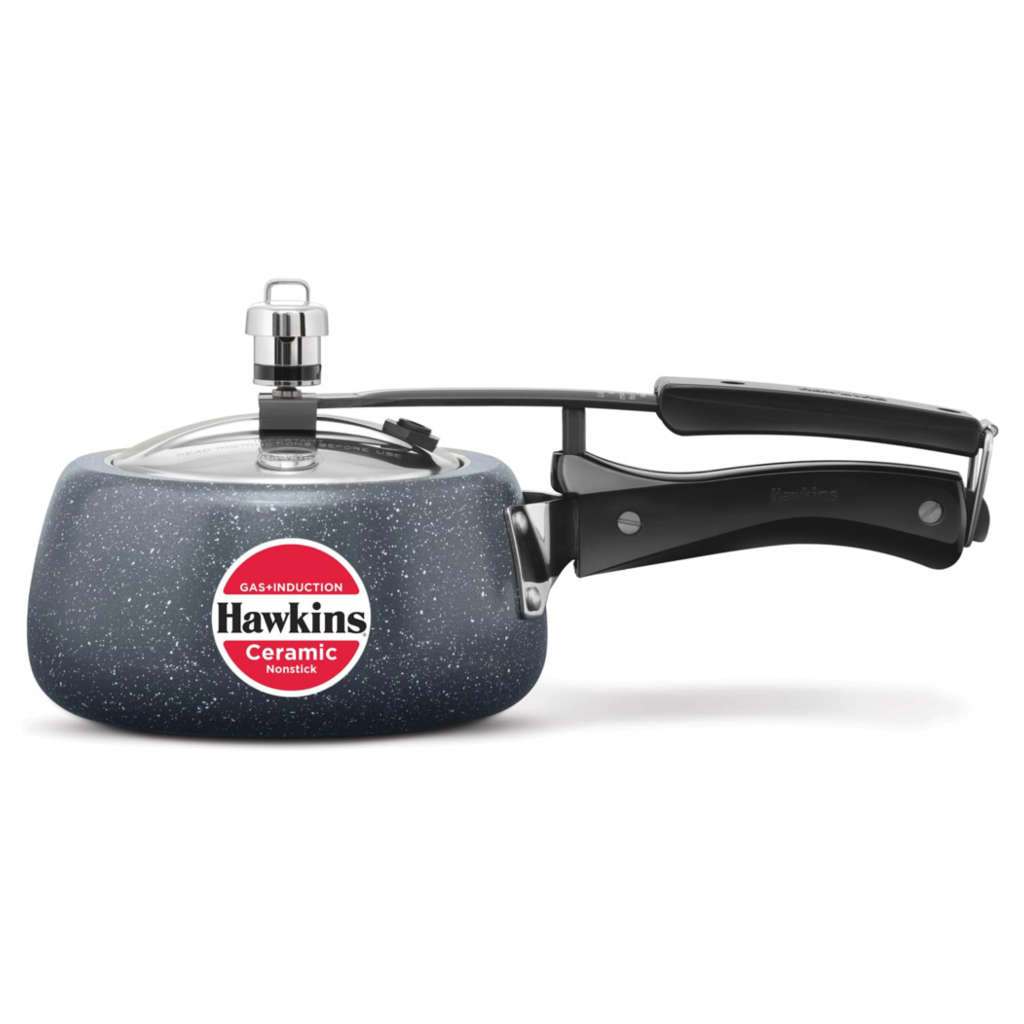 Hawkins Ceramic Nonstick Pressure Cooker 1.5 Litre ICC 15 