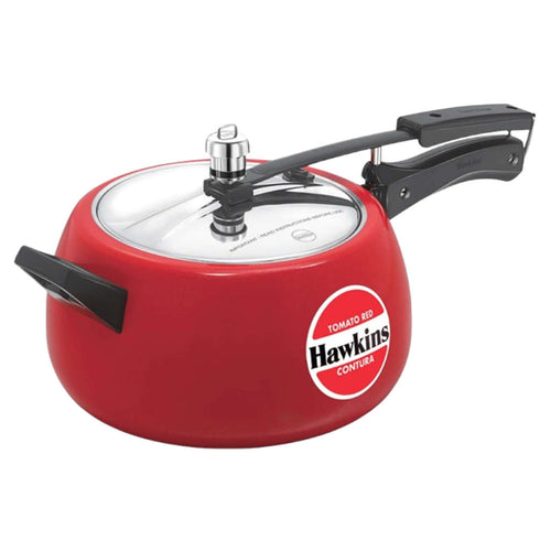 Hawkins Ceramic Coated Contura Pressure Cooker 5 Litre Tomato Red CTR 50 