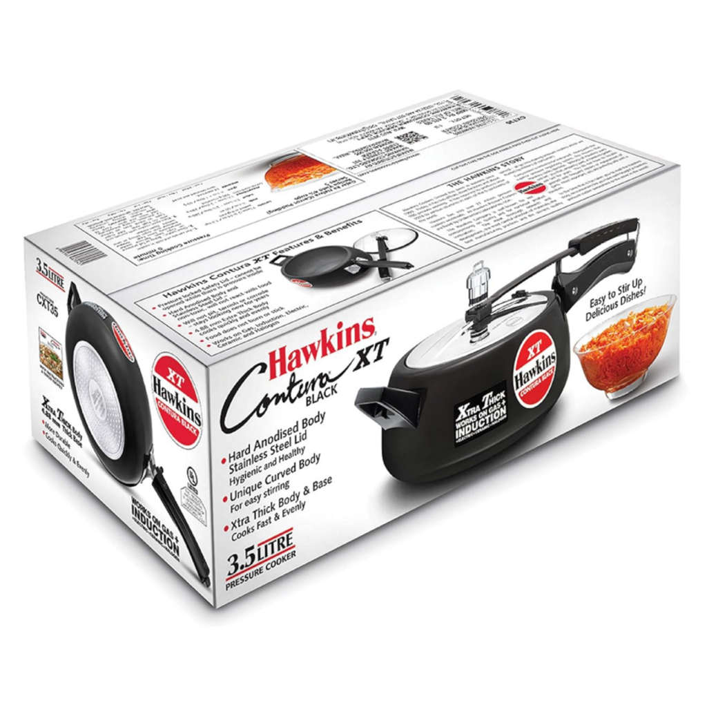 Hawkins Contura Black XT Pressure Cooker 3.5 Litre CXT 35