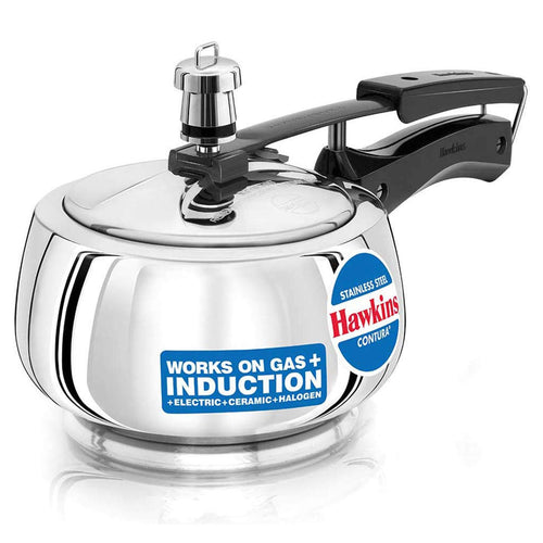 Hawkins Stainless Steel Contura Pressure Cooker 1.5 Litre SSC 15 