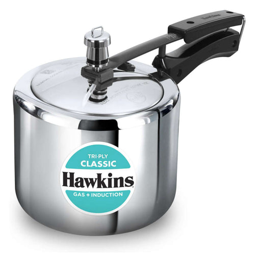 Hawkins Tri-Ply Classic Stainless Steel Pressure Cooker 3 Litre SSTCL 3T 