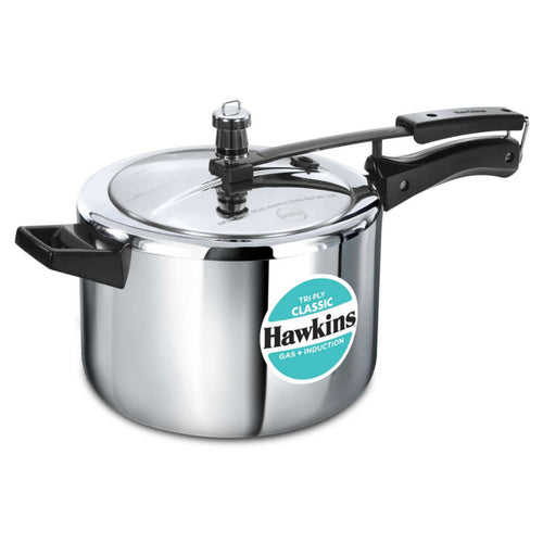 Hawkins Tri-Ply Classic Stainless Steel Pressure Cooker 5 Litre SSTCL 50 