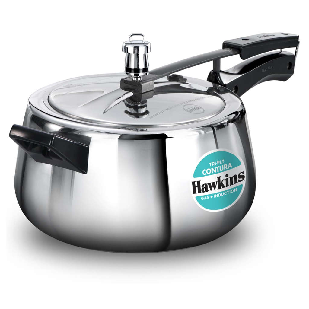 Hawkins Tri-Ply Contura Stainless Steel Pressure Cooker Litre SSTCO 50