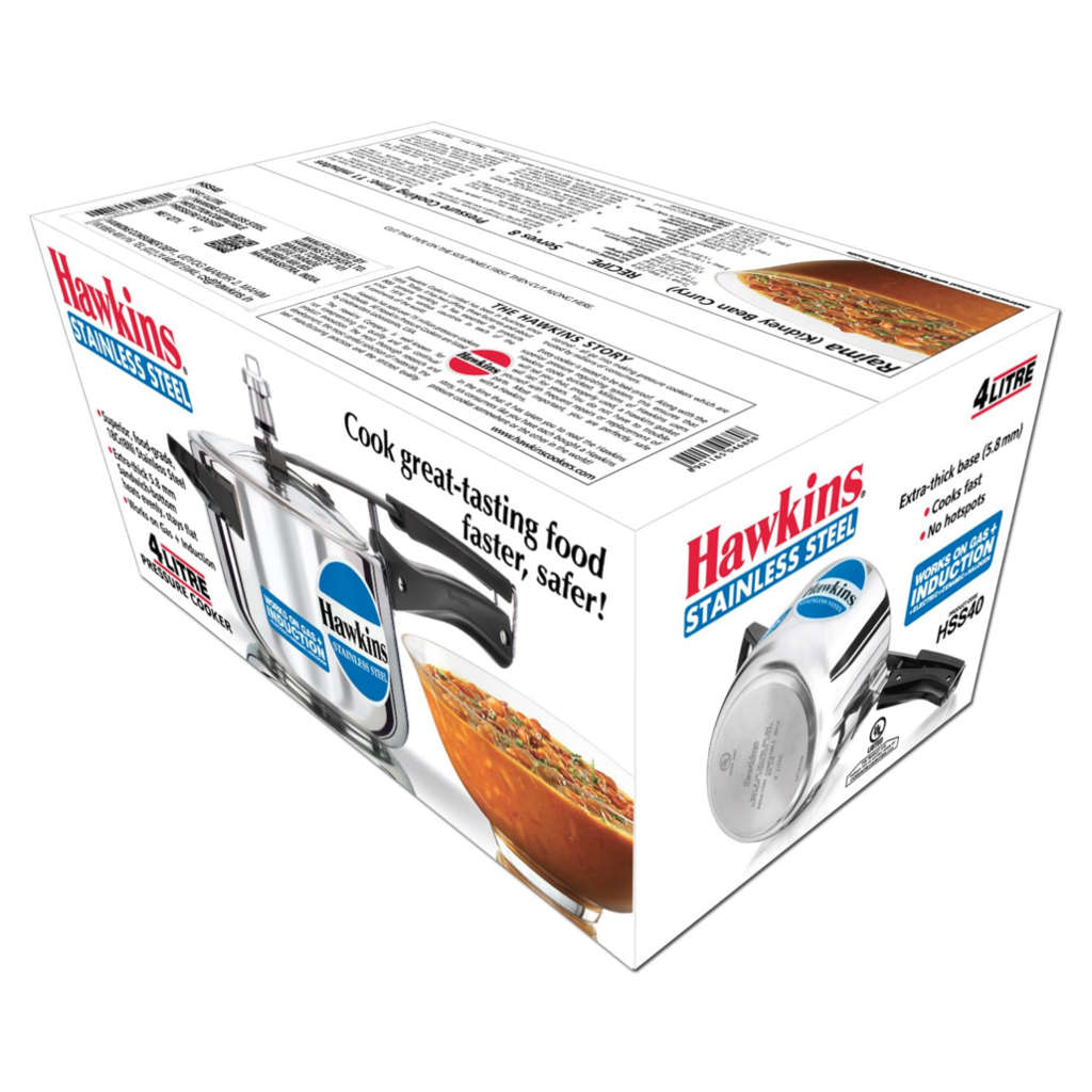 Hawkins Stainless Steel Pressure Cooker 4 Litre HSS 40