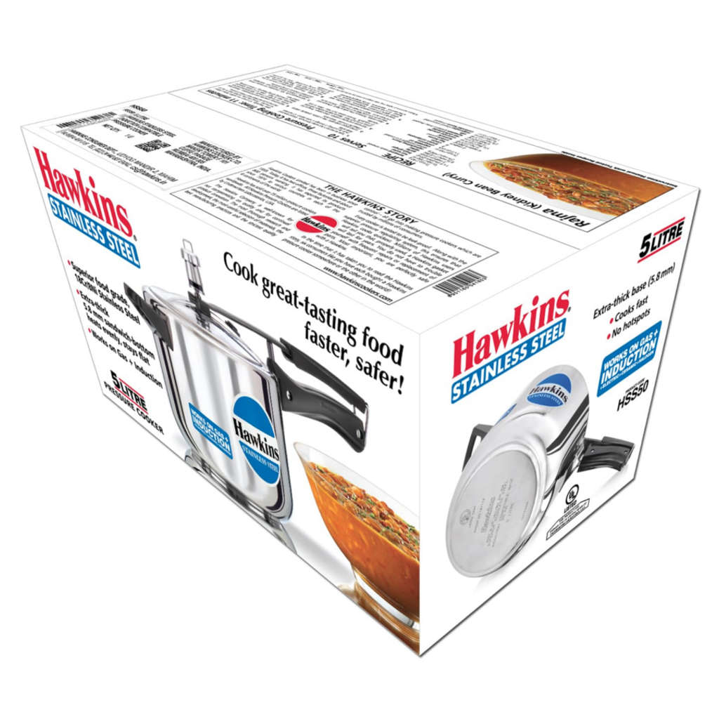 Hawkins Stainless Steel Pressure Cooker 5 Litre HSS 50