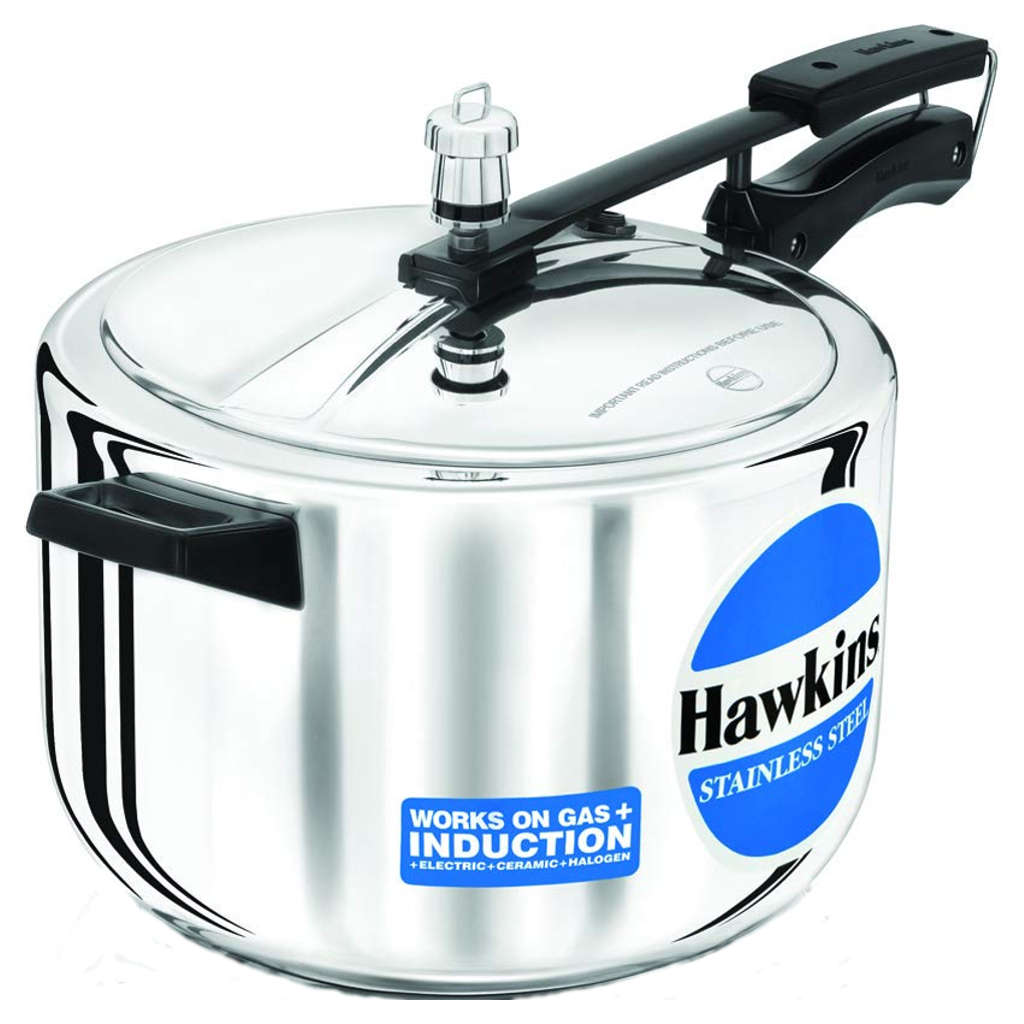 Hawkins Stainless Steel Wide Pressure Cooker 8 Litre HSS 80 
