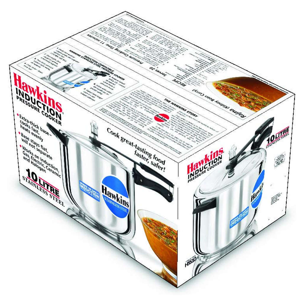 Hawkins Stainless Steel Pressure Cooker 10 Litre HSS 10