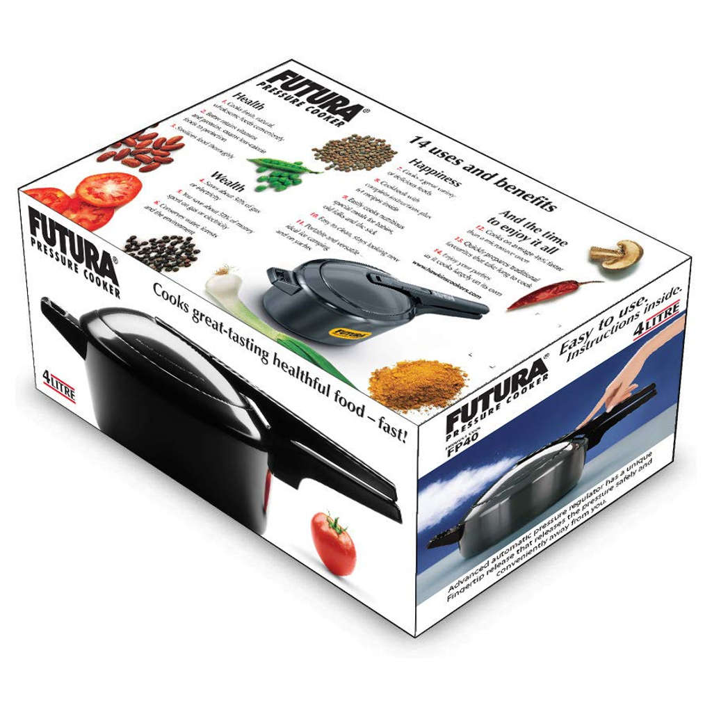 Hawkins Futura Hard Anodised Pressure Cooker 4 Litre FP 40