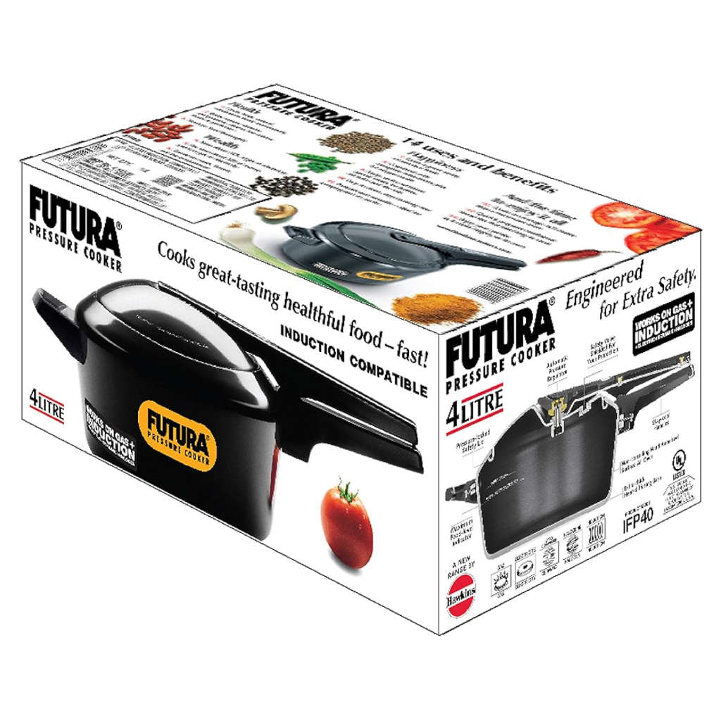 Hawkins Induction Futura Hard Anodised Pressure Cooker 4 Litre IFP 40