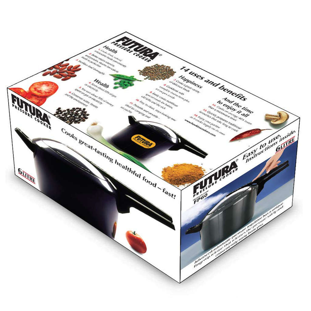 Hawkins Futura Hard Anodised Pressure Cooker 6 Litre FP 60