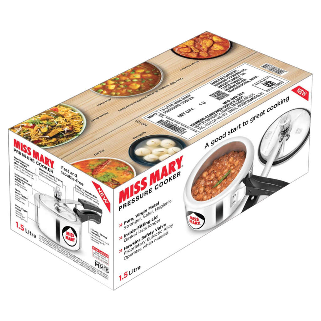 Hawkins Miss Mary Pressure Cooker 1.5 Litre MM 15