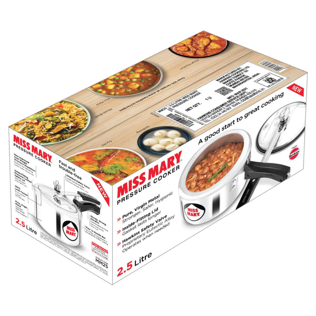 Hawkins Miss Mary Pressure Cooker 2.5 Litre MM 25