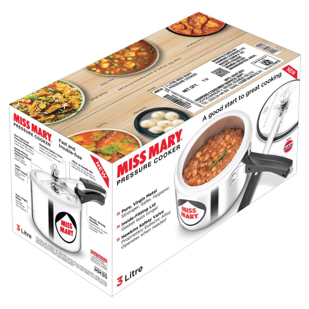 Hawkins Miss Mary Pressure Cooker 3 Litre MM 30