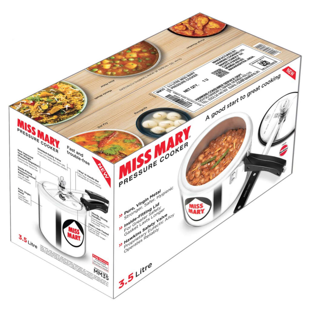 Hawkins Miss Mary Pressure Cooker 3.5 Litre MM 35