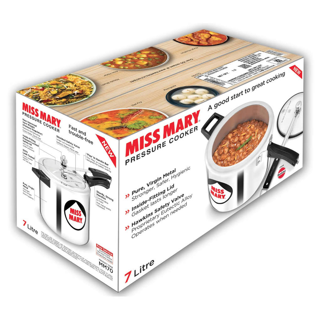 Hawkins Miss Mary Pressure Cooker 7 Litre MM 70