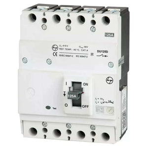 L&T [ Lauritz Knudsen ] DU125D 4 Pole MCCB 125A 18 kA CM90677OOLO 
