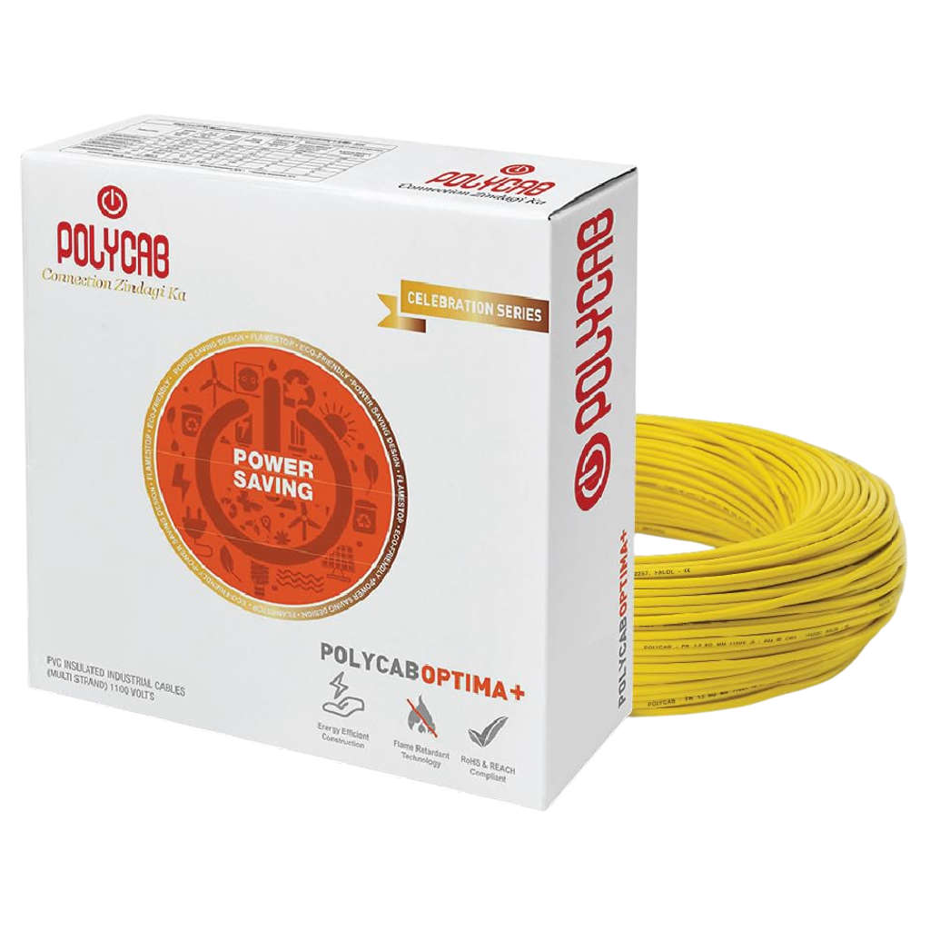 Polycab Optima Plus LF-FR Copper PVC Insulated House Wire 2.5 Sq.mm 90 Meters