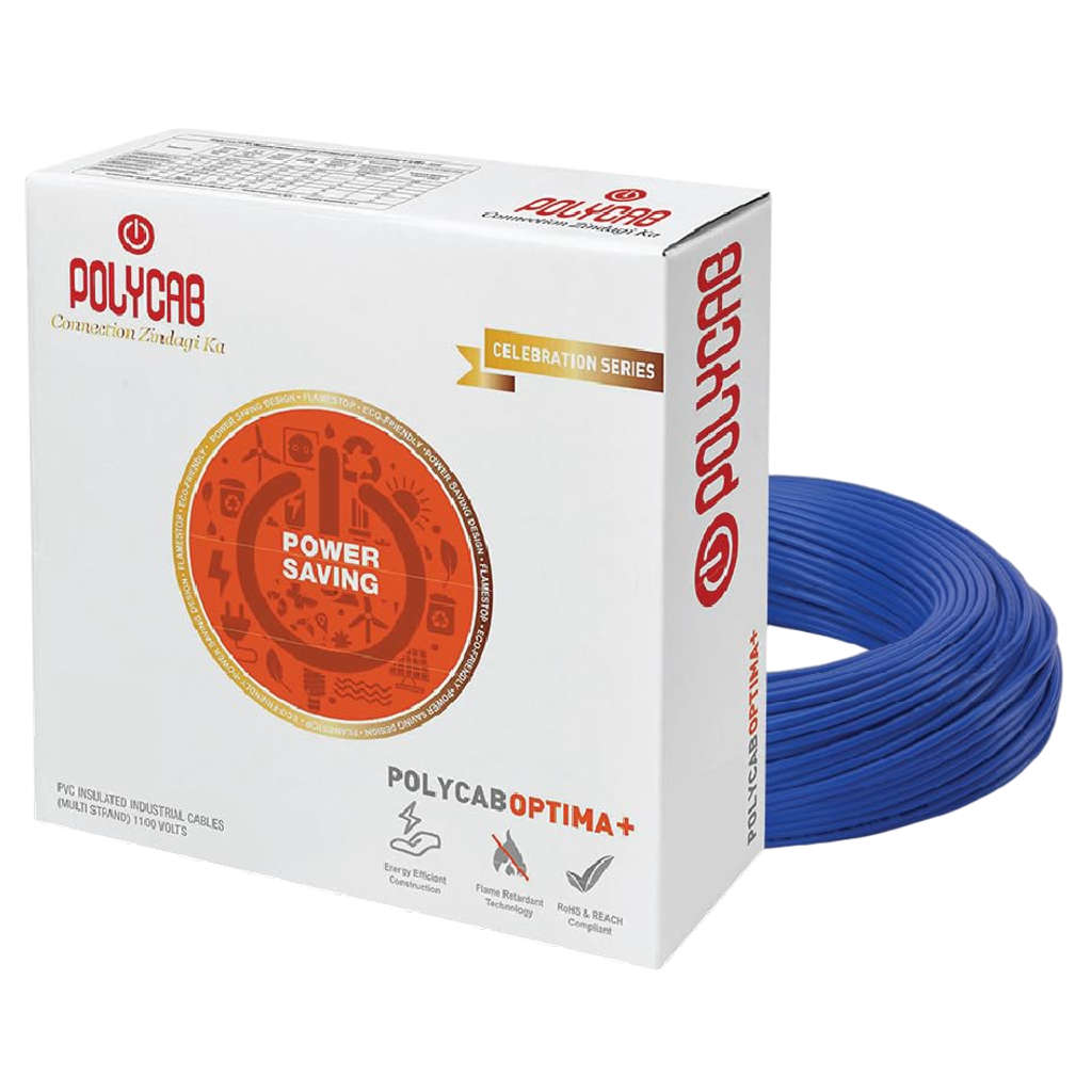 Polycab Optima Plus LF-FR Copper PVC Insulated House Wire 2.5 Sq.mm 90 Meters