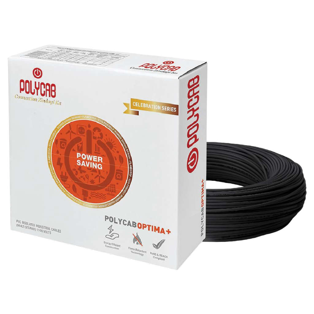 Polycab Optima Plus LF-FR Copper PVC Insulated House Wire 2.5 Sq.mm 90 Meters
