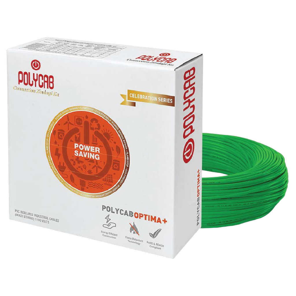 Polycab Optima Plus LF-FR Copper PVC Insulated House Wire 2.5 Sq.mm 90 Meters