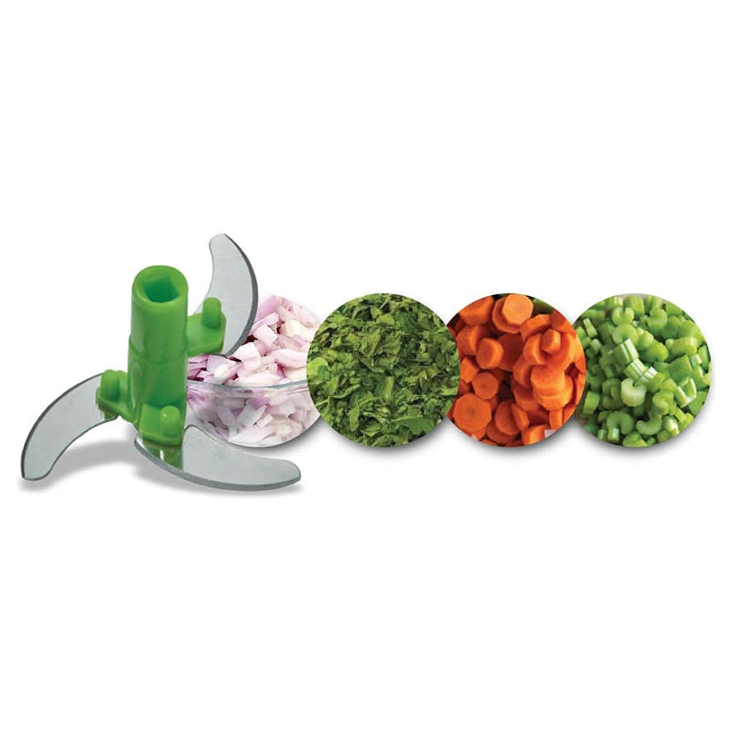 Prestige PVC 7.0 Veggie Cutter With 3 Stainless Steel Blades Green 43054