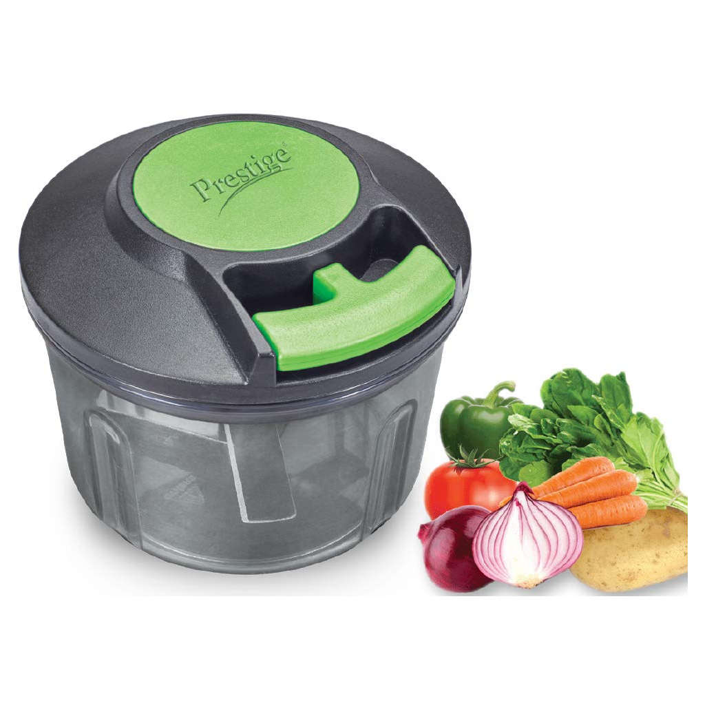 Prestige PVC 8.0 Veggie Cutter With 3 Stainless Steel Blades Black 43055